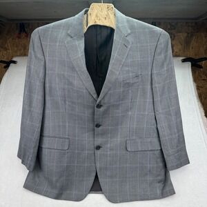 Ralph Lauren Dillard's Houndstooth Blazer Jacket Men's 48R Silk Wool Cashmere